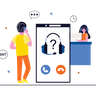 call center agency illustration free download