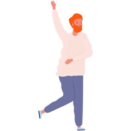 Man dancing  Illustration