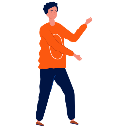 Man dancing  Illustration