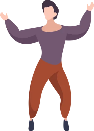 Man dancing Illustration