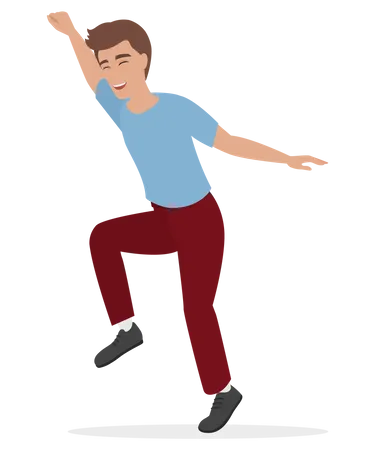 Man Dancing  Illustration