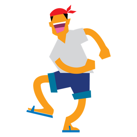 Man Dancing  Illustration