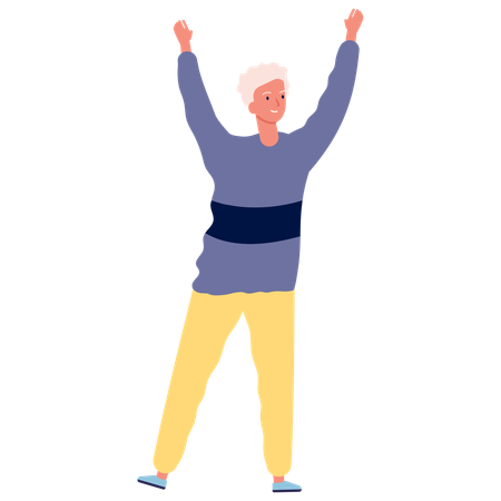 Man dancing  Illustration