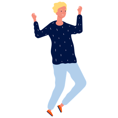 Man dancing  Illustration