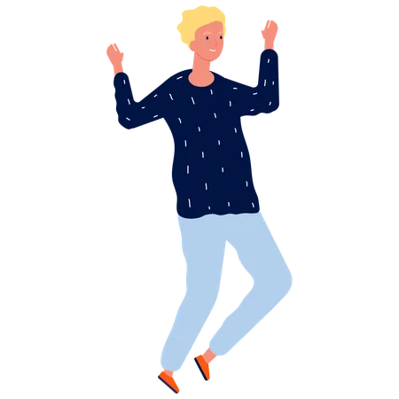 Man dancing  Illustration