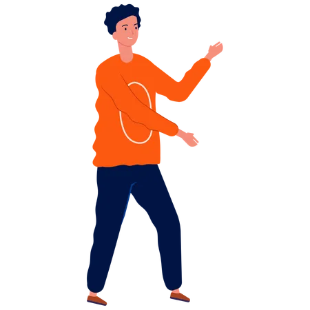 Man dancing  Illustration