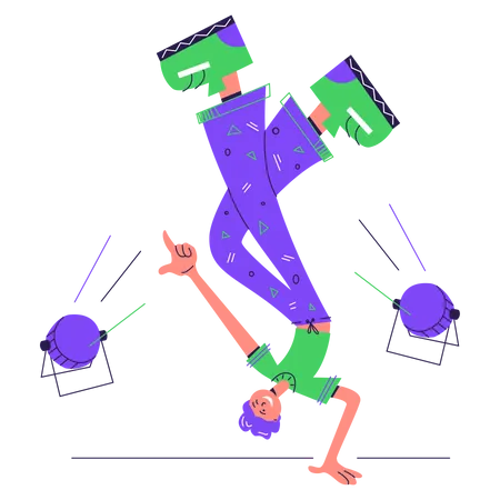 Man dancing  Illustration