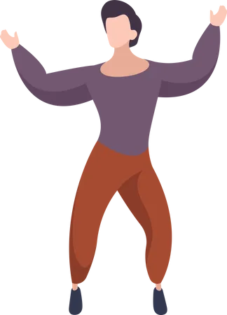 Man dancing  Illustration