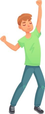 Man Dancing  Illustration