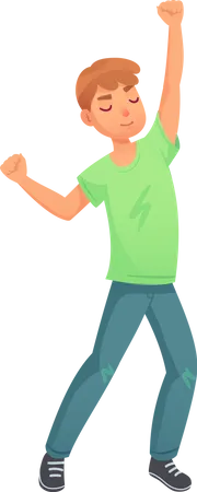 Man Dancing  Illustration