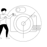 free camera man illustrations
