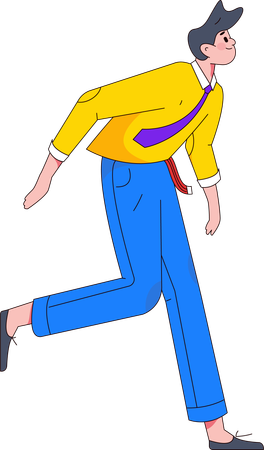 Man doing dance  Illustration