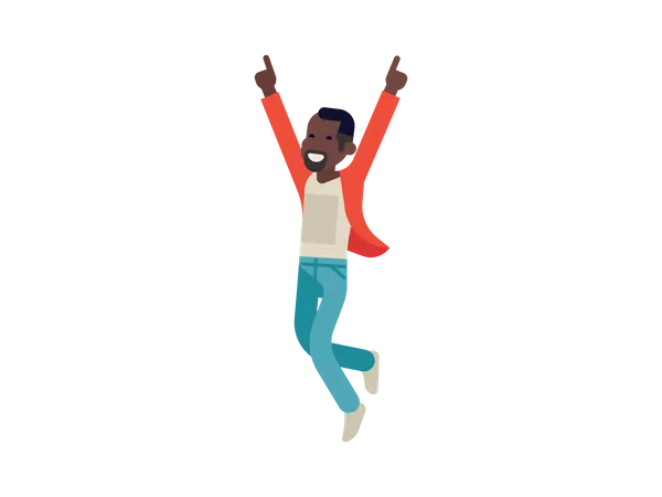 Man doing disco  Illustration