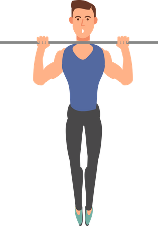 Man doing exercise  Illustration