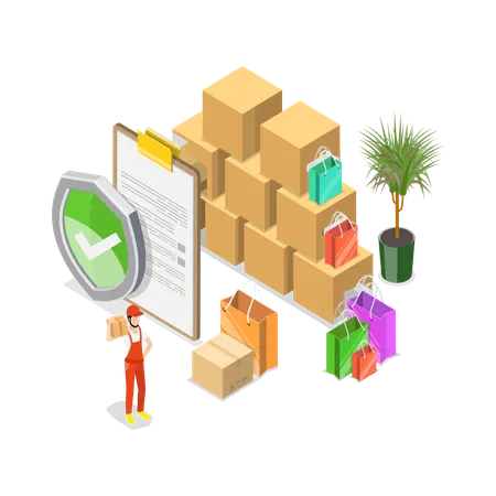 3 D Isometric Flat Vector Illustration Of Retail Business Sale Goods And Services To Consumers Item 2 Illustration
