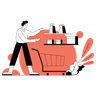 store shopping illustration free download