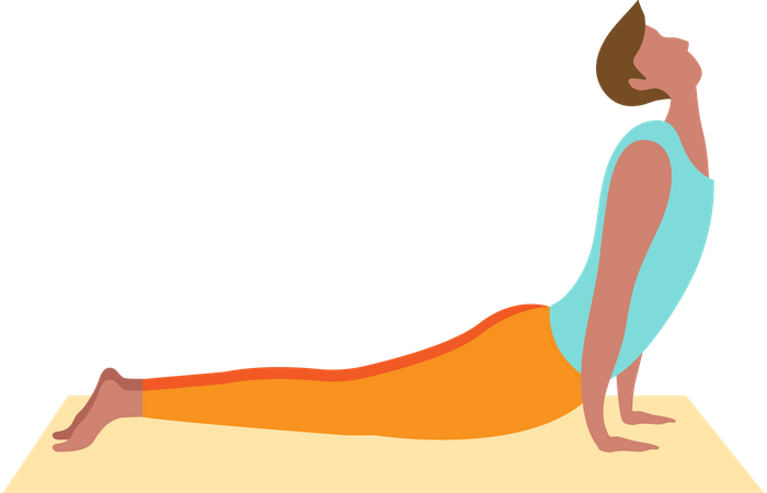 Man doing yoga  Illustration