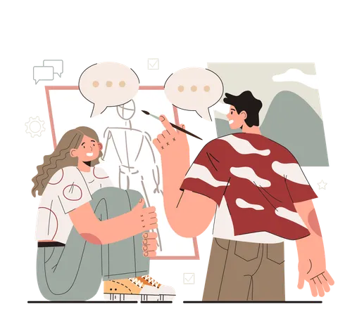 Hyperfocus Idea How To Become More Efficient Your Space Of Attention Can Contain Only Two Activities At Time You Can Combine Tasks That Involves Different Sense Organs Flat Vector Illustration Illustration