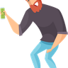 free man drinking alcohol illustrations