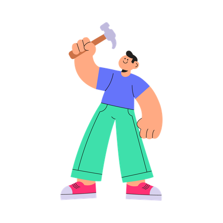 Man drinking coffee while checking crypto updates  Illustration
