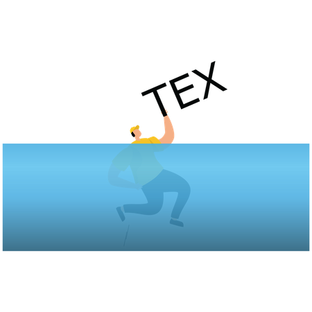 Man drowned because of taxes  Illustration