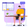 illustration for editing video