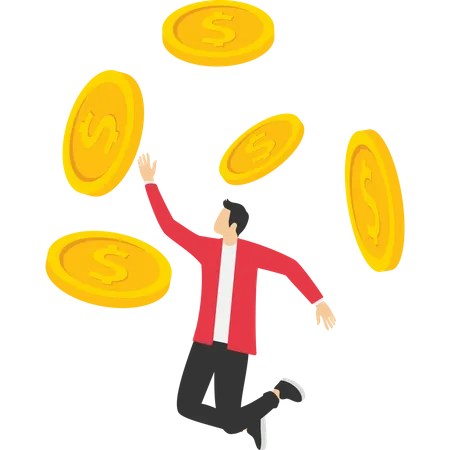 Successful And Debt Free People Plan A Budget Passive Income Illustration Characters Enjoy Financial Freedom And Independence Vector Illustration Illustration