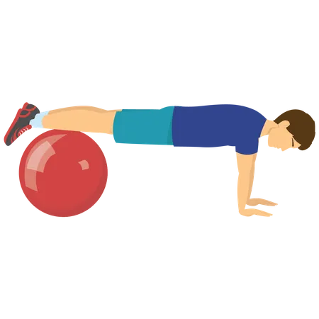 Man exercising  Illustration