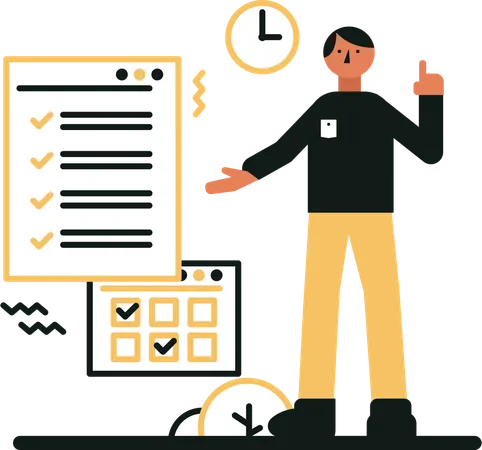 Welcome To The Scheduling Appointment Flat Illustration Theme Where The Art Of Time Management Comes To Life In A Sleek Two Dimensional Style This Collection Portrays The Efficiency And Convenience Of Modern Scheduling Through Clean Design And Vibrant Colors Illustration