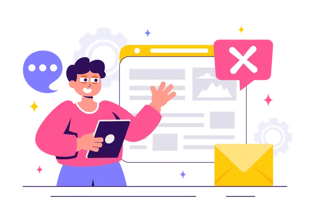 Man explanation Myths vs Facts Check News  Illustration