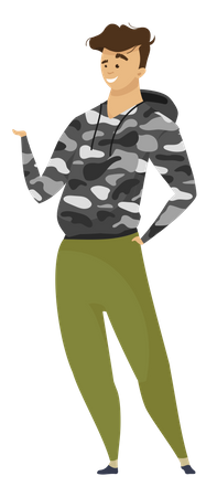 Man explorer  Illustration