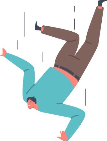 Man falling down  Illustration