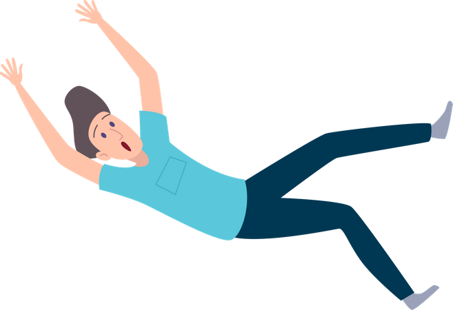 Man falling down  Illustration