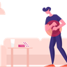 stomachache pain images