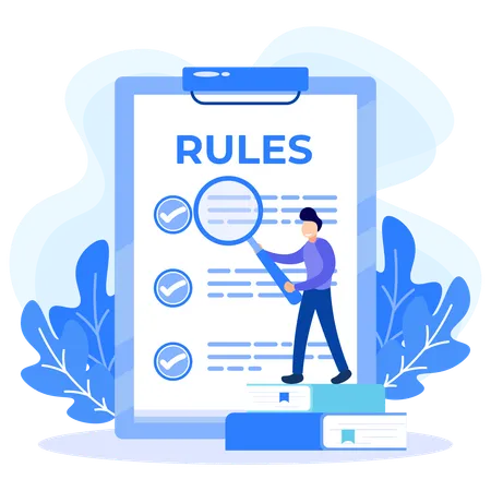 Illustration Vector Graphic Cartoon Character Of Rules Illustration