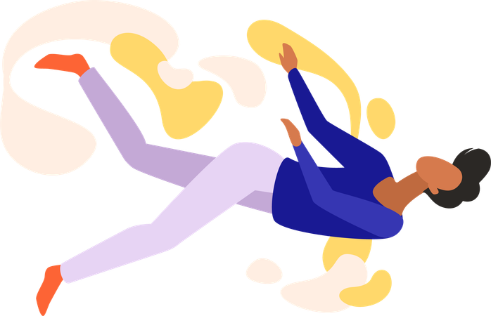 Man Flying  Illustration