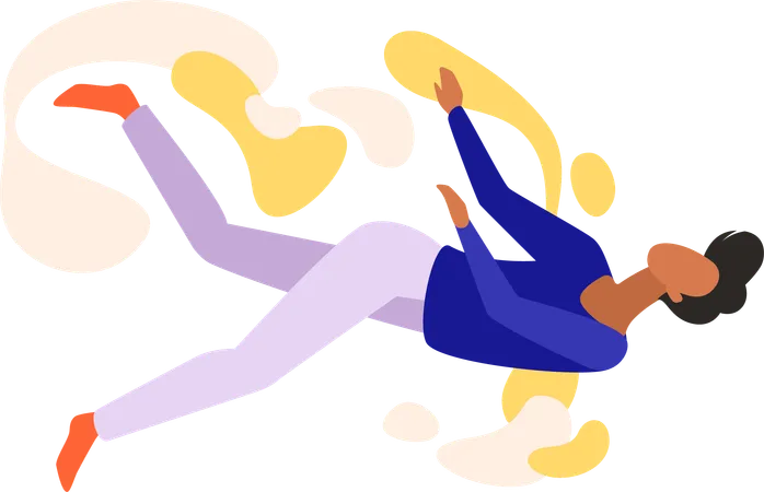 Man Flying  Illustration