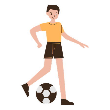 Man Football Player  Illustration