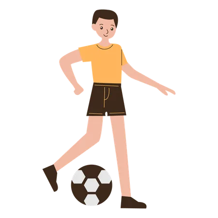 Man Football Player  Illustration