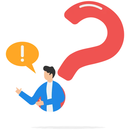 Determination For An Entrepreneur Comes Out From Question Mark Signs To Answer Questions Answer Business Questions Determination Or Skill And Decision To Solve Problems FAQ Frequently Asked Questions Concept Illustration