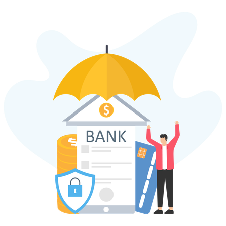Man giving financial advice  Illustration