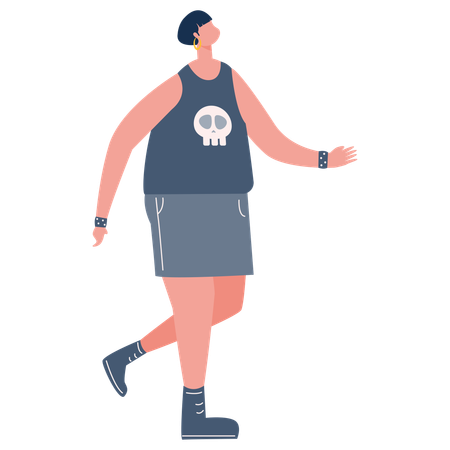 Man go to morning Jogging  Illustration