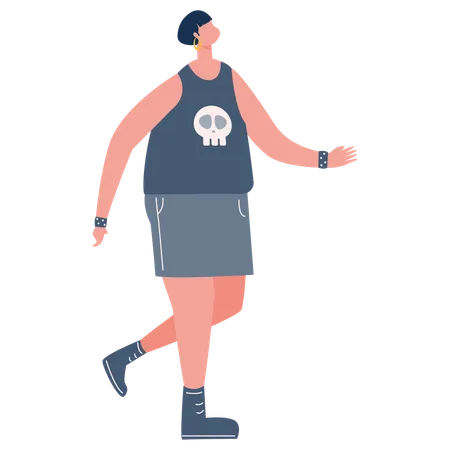 Man go to morning Jogging  Illustration