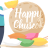 happy chuseok illustration svg