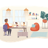 free video call meeting illustrations