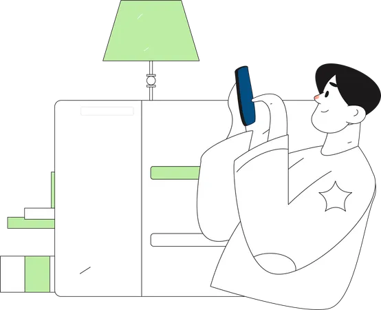Man holding files while getting business mail  Illustration