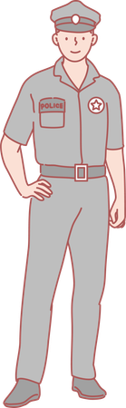 Man in army uniform  Illustration