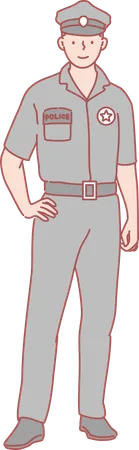 Man in army uniform  Illustration