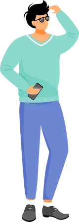 Man in casual clothes  Illustration