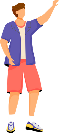 Man in casual clothes Illustration